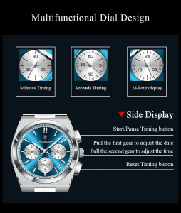 POEDAGAR 970 Luxury Watch For Men Sports Wristwatch